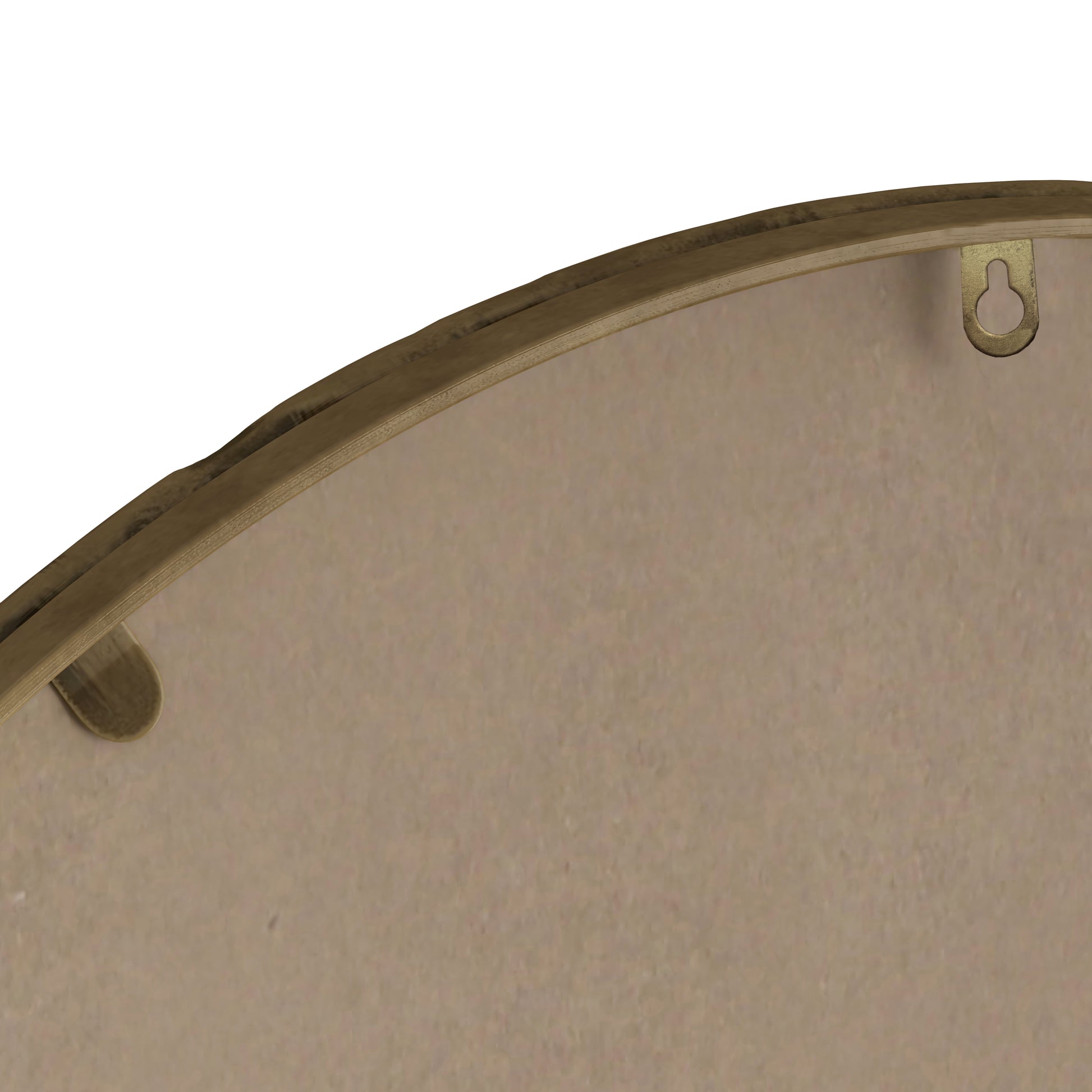 Iron Art Oval Retro Mirror, Antique Effect, Wall Hanging, Suitable For Bathroom, Bedroom, Living Room Gold Gold Glass,Mdf Iron