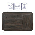 Riverdale Server Dark Grey Dark Gray Wood