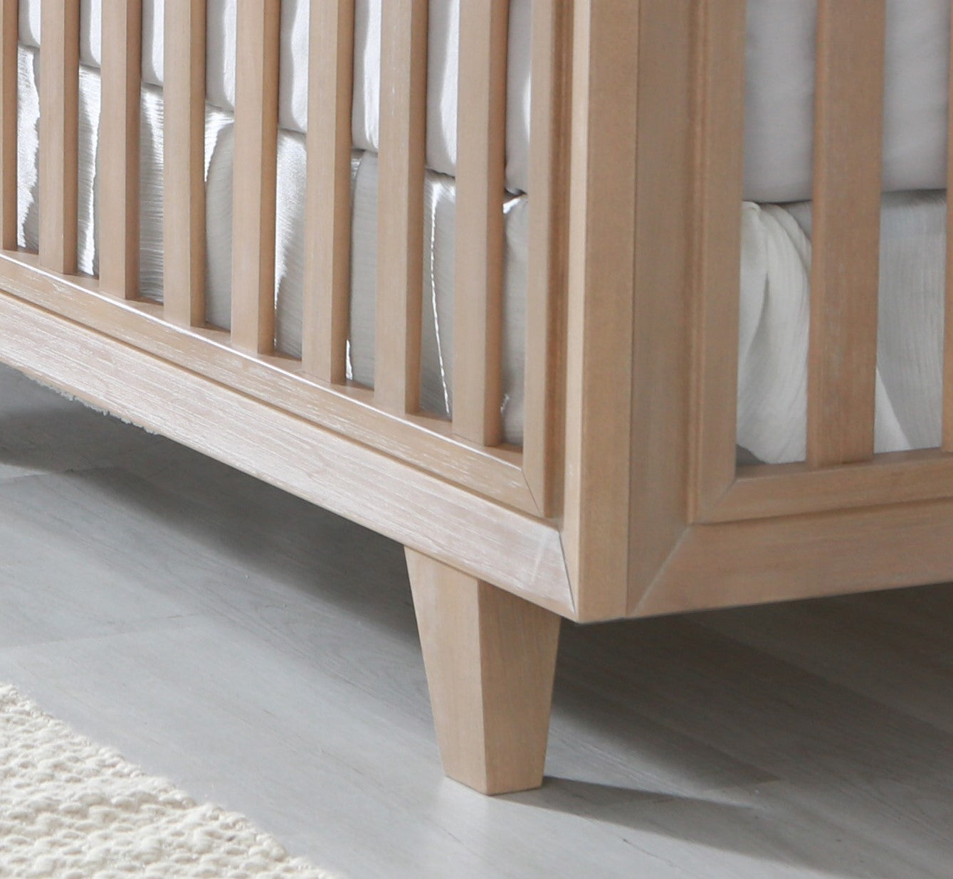 Wooster Crib In Almond Almond Nature Bedroom Contemporary Pine Wood