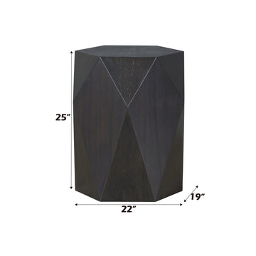 Hanniel End Table, Black Finish Lv02776 Black Wood