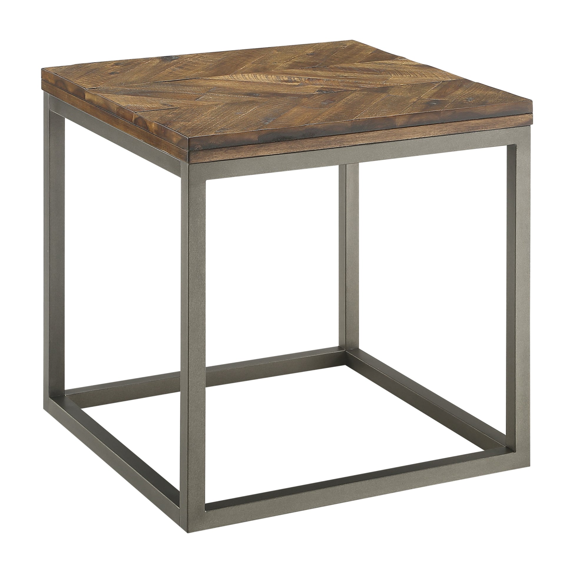 Lorenza 3 Piece Table Set Brown Brown Iron