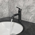 Bathroom Faucet,Single Handle Bathroom Vanity Sink Faucet Matte Black Stainless Steel