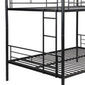 Full Over Full Metal Bunk Bedno Box Spring Needed, Easy Assemble Black Metal