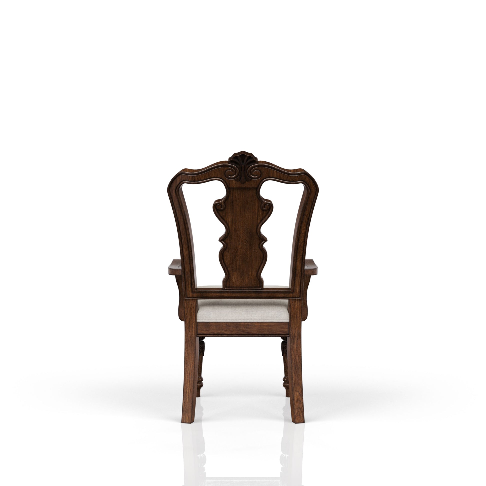 Mahogany Traditional Arm Chair Mahogany Solid Wood Mdf