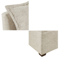 Modular Armless Chair Linen Polyester 1 Seat