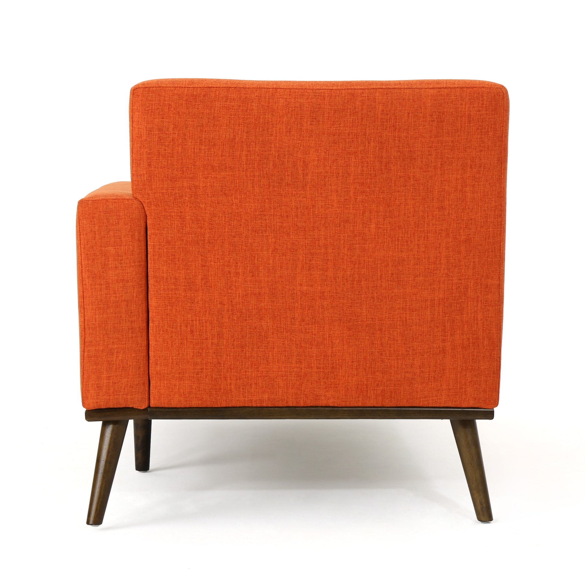 Chaise Lounge Orange Fabric