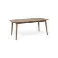 Outdoor Acacia Wood Expandable Dining Table, Gray Grey Acacia Wood