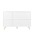 3 Door Large Storage Sideboard With Gold Handles For Kitchen, Dining Room And Living Room.55.12