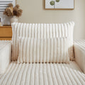 62.5 Inch Corduroy Sponge Sofa Lounge Chair,No Assembly Required,Fluffy Modern Sleeper Chair For Indoor Living Room Bedroom Beige Foam Corduroy 1 Seat