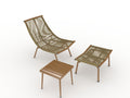 Chaise Lounge Chair With Table For Outdoor Indoor Wood Color Alloy Frame 380Lbs Capacity With Cushion Recliner For Camping Gaming Lunch Break Garden Party Sunbathing Gold Brown Rattan Metal