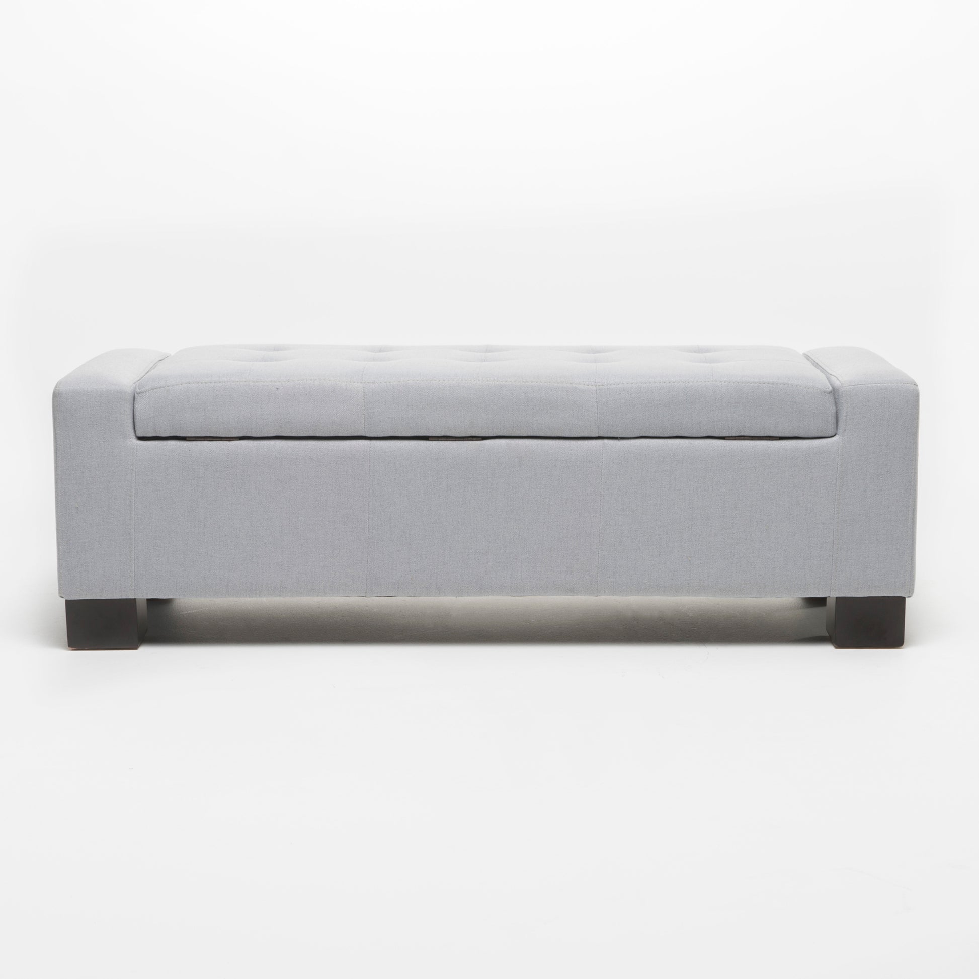 Guernsey Ottoman Light Grey Fabric