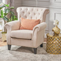Springfield Tufted Chair Light Beige Fabric