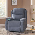 Massage Recliner Charcoal Fabric