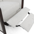 Recliner Chair Beige Fabric