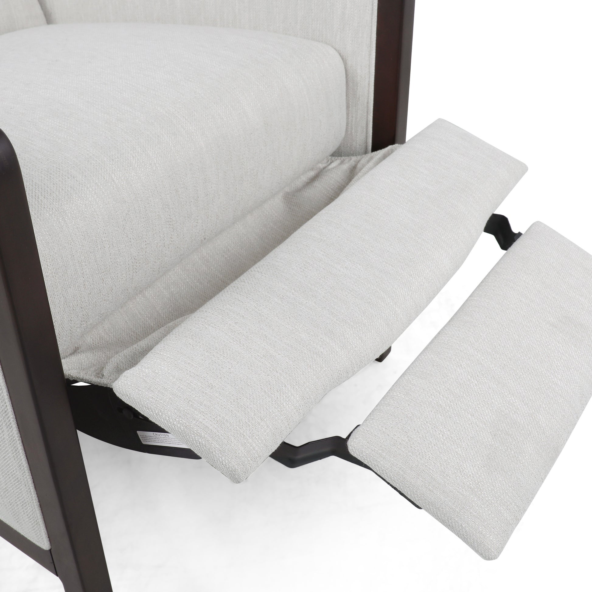 Recliner Chair Beige Fabric