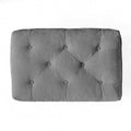 Lofton Pillow Top Ottoman Gray Fabric