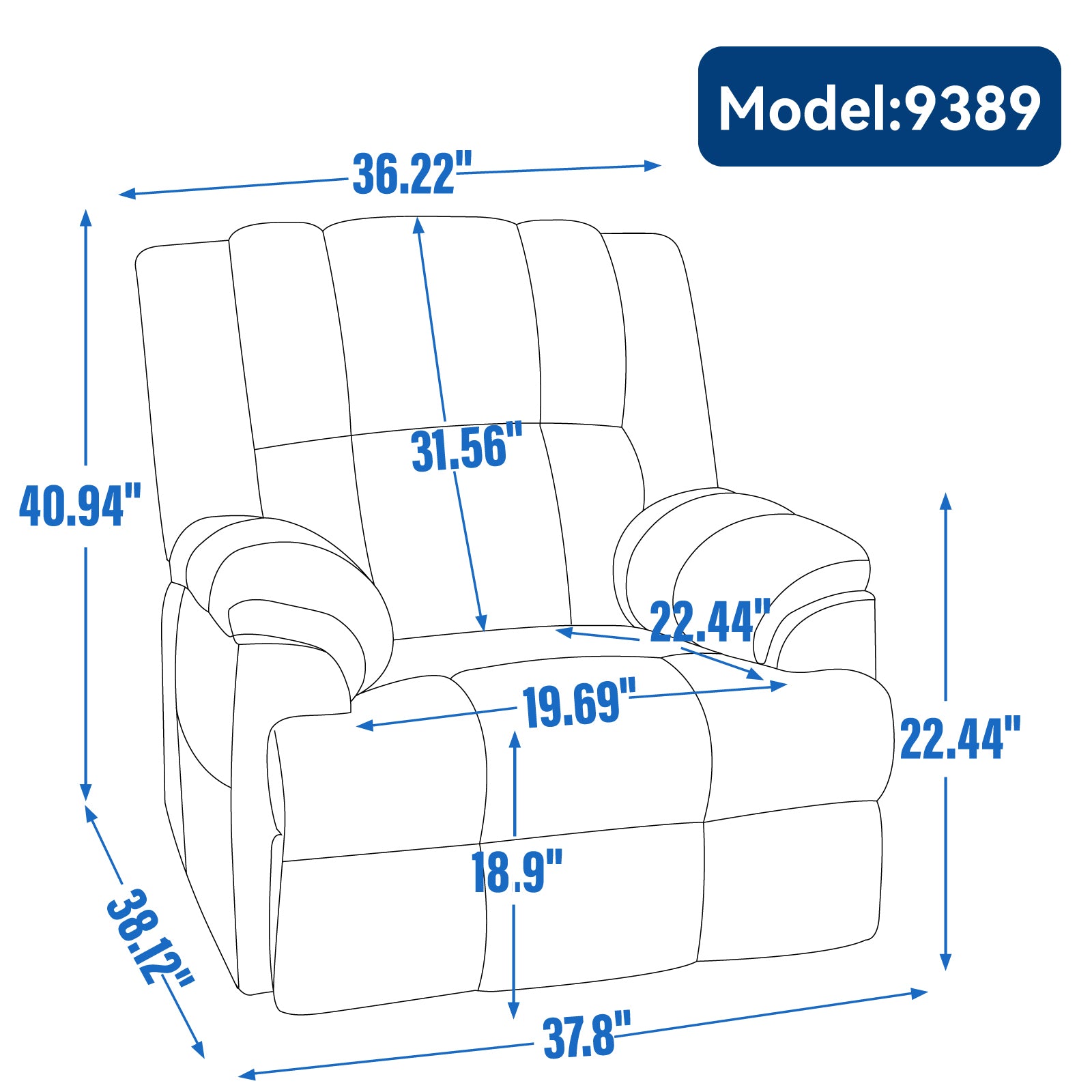 Manual Recliner Chair With Rocker And Swivel In Fabric For Living Room, Beige Beige Polyester Manual Handle Metal Primary Living Space Medium Firm Cushion Back Heavy Duty American Design Pine Pillow Top Arms Fiber Foam And Polyester Fiber Pad Fabric