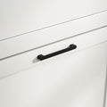 Homcom Shoe Storage Cabinet With Open Compartment And 2 Flip Drawers White Mdf