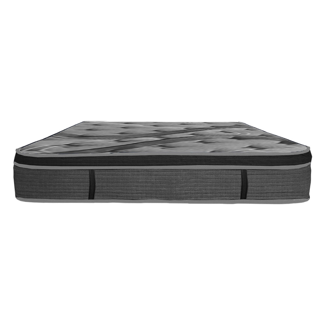 Luxurious 14In Euro Top Mattress, Full Size Plush Memory Foam Mattress For Bed Frames, Dark Gray Dark Gray Bedroom Modern Memory Foam Polyester Full