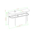 Modern Minimal Curved Faux Marble Entry Table Grey Vein Cut Marble Gold Marble Mdf Mdf