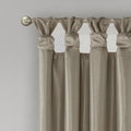 Twist Tab Total Blackout Window Curtain Panel Only 1 Pc Panel Pewter Polyester