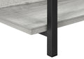 Accent Table, Console, Entryway, Narrow, Sofa, Living Room, Bedroom, Grey Laminate, Black Metal, Contemporary, Modern Grey Particle Board