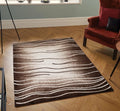 Jersey Area Rugs, Carpets For Livingroom, 5X7 Area Rugs ,3002 Brown Rectangle 5&7 Brown Contemporary Abstract Polypropylene