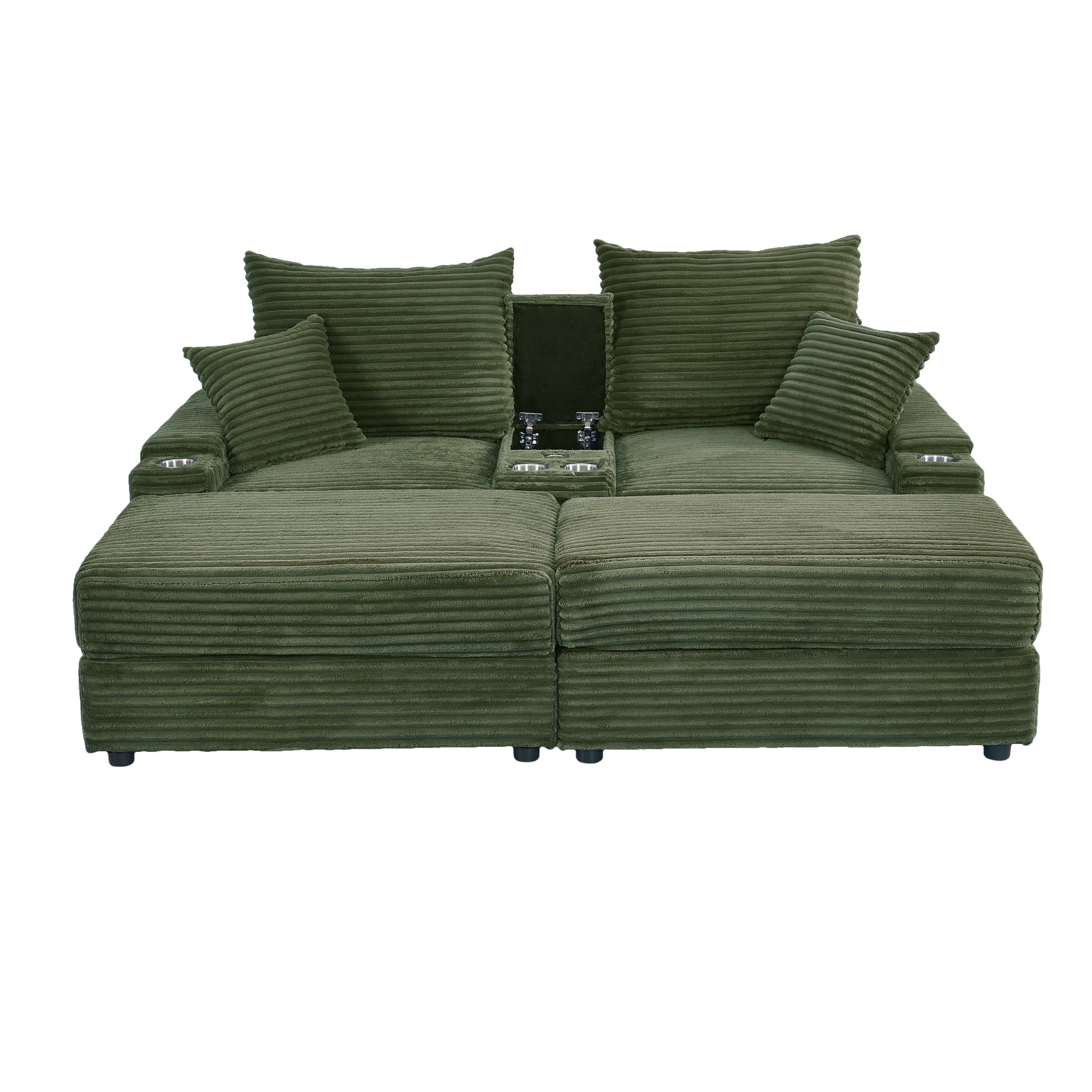 Seat Green Green Plywood 2 Seat