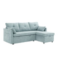 United Modular Sectional Sofa L Shaped Modular Couch With Reversible Chaise Modular Sofa Sectional Couch With Storage Seats Mint Green Chenille 3 Seat