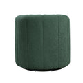Modern Contemporary Swivel Chair With Ottoman Green Boucle Fabric Upholstery Solid Wood Living Room Furniture Green Primary Living Space Contemporary,Modern Plywood,Solid Wood