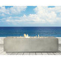 Concrete Propane Outdoor Fire Pit Table Cream White Concrete