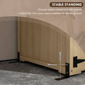 Outsunny Wooden Garden Shed, Outdoor Storage Cabinet With Waterproof Asphalt Roof, Narrow Tool Shed With Shelves And Lockable Doors, Natural Natural Wood Wood