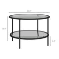 Homcom Side Table With Storage, 26