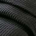 3 Piece Quilt Set Black Full Queen Full Black Microfiber