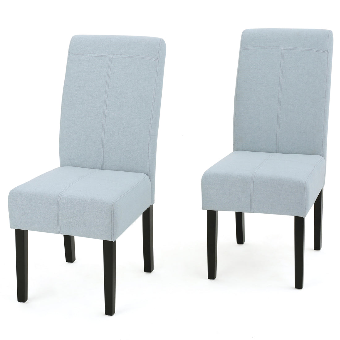 Pertica Kd Dining Chair Set Of 2 Pcs Light Blue Fabric