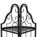 3 Tier Corner Open Shelf,Bookcase Freestanding Shelving Unit,Plant Stand Small Bookshelf For Living Room, Home Office, Kitchen, Small Space Black Corner Office American Design,Rustic Iron