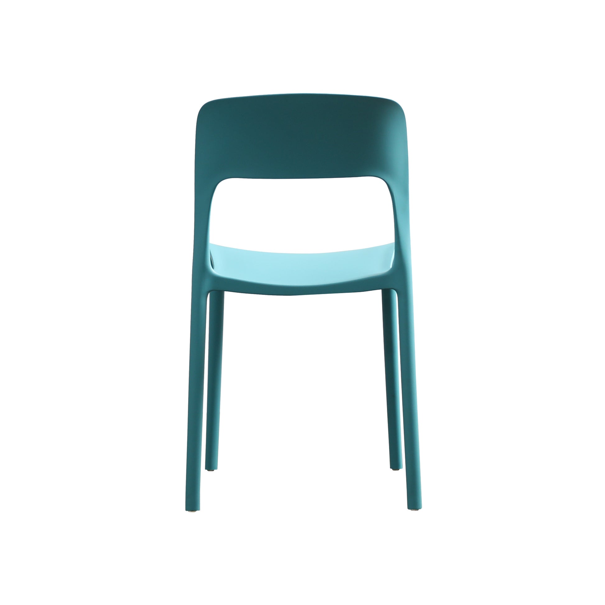 Katherina Injection Molding Pp Chair Set Of 2 Teal Polypropylene