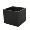 Outdoor Large Square Mgo Planter Black Magnesium Oxide