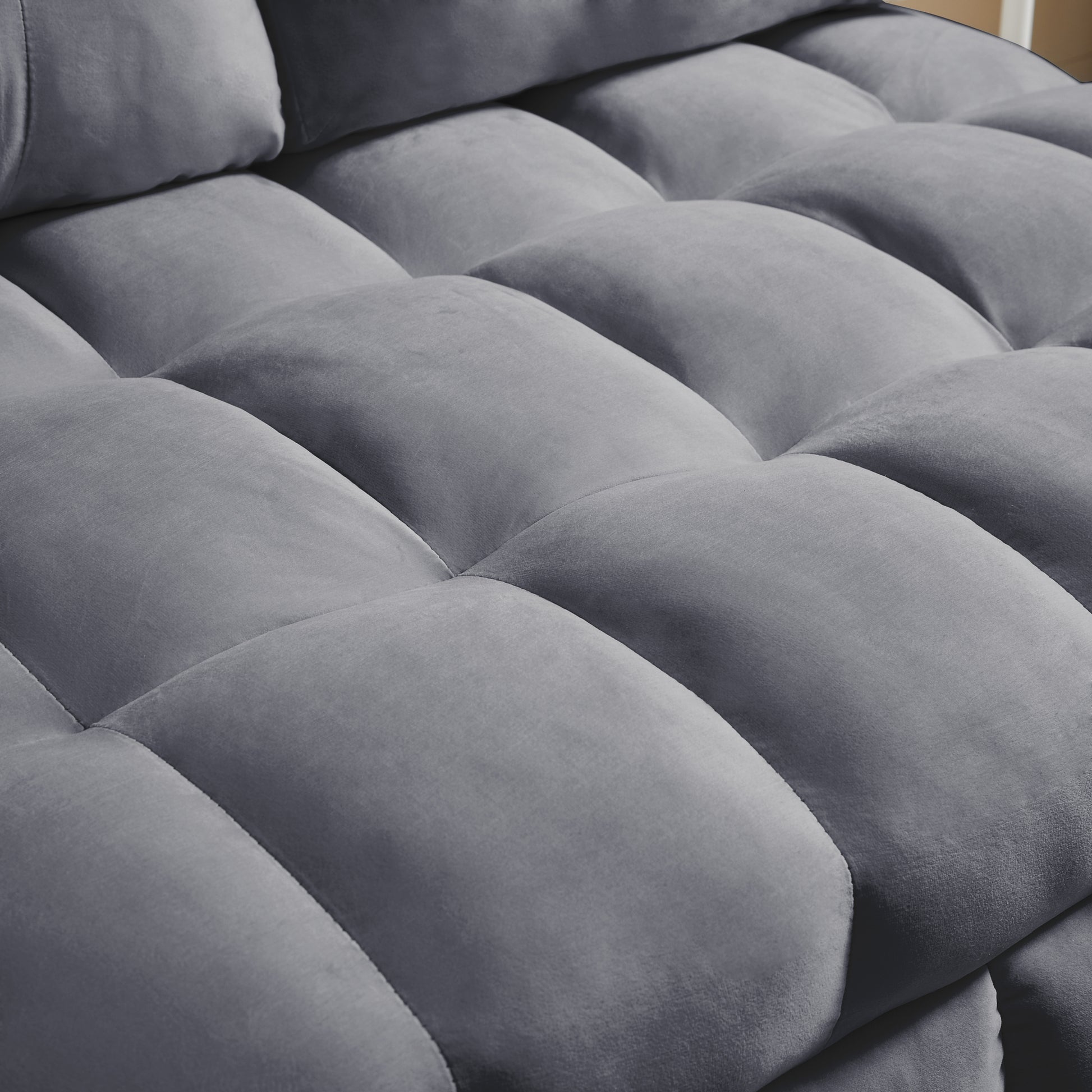 Modern Sofa Velvet Pull Out Bed,Independently Removable Backrest, Have Usb Port And Swivel Phone Stand ,Gray Gray Wood Velvet 2 Seat