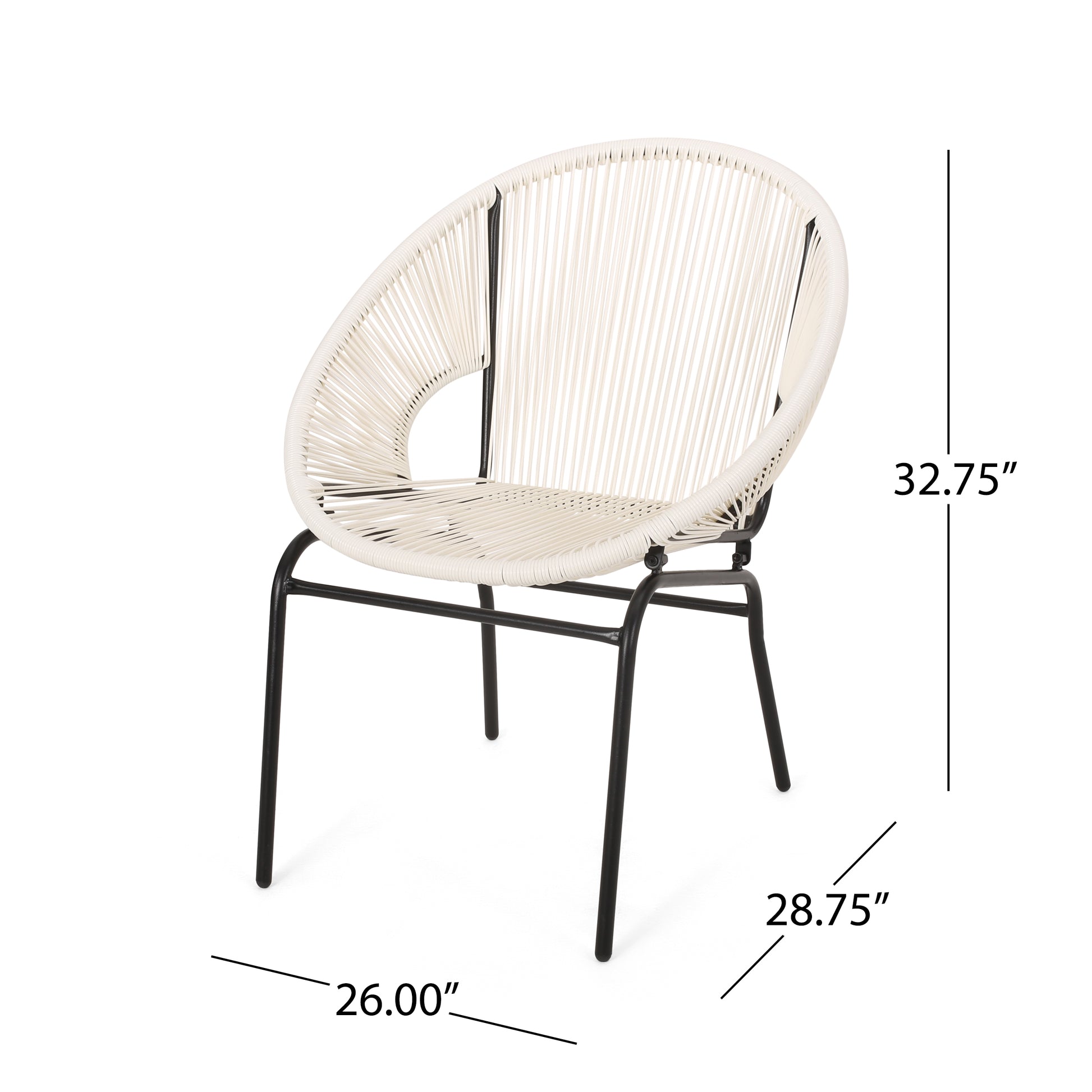 Nusa Chair White Rattan