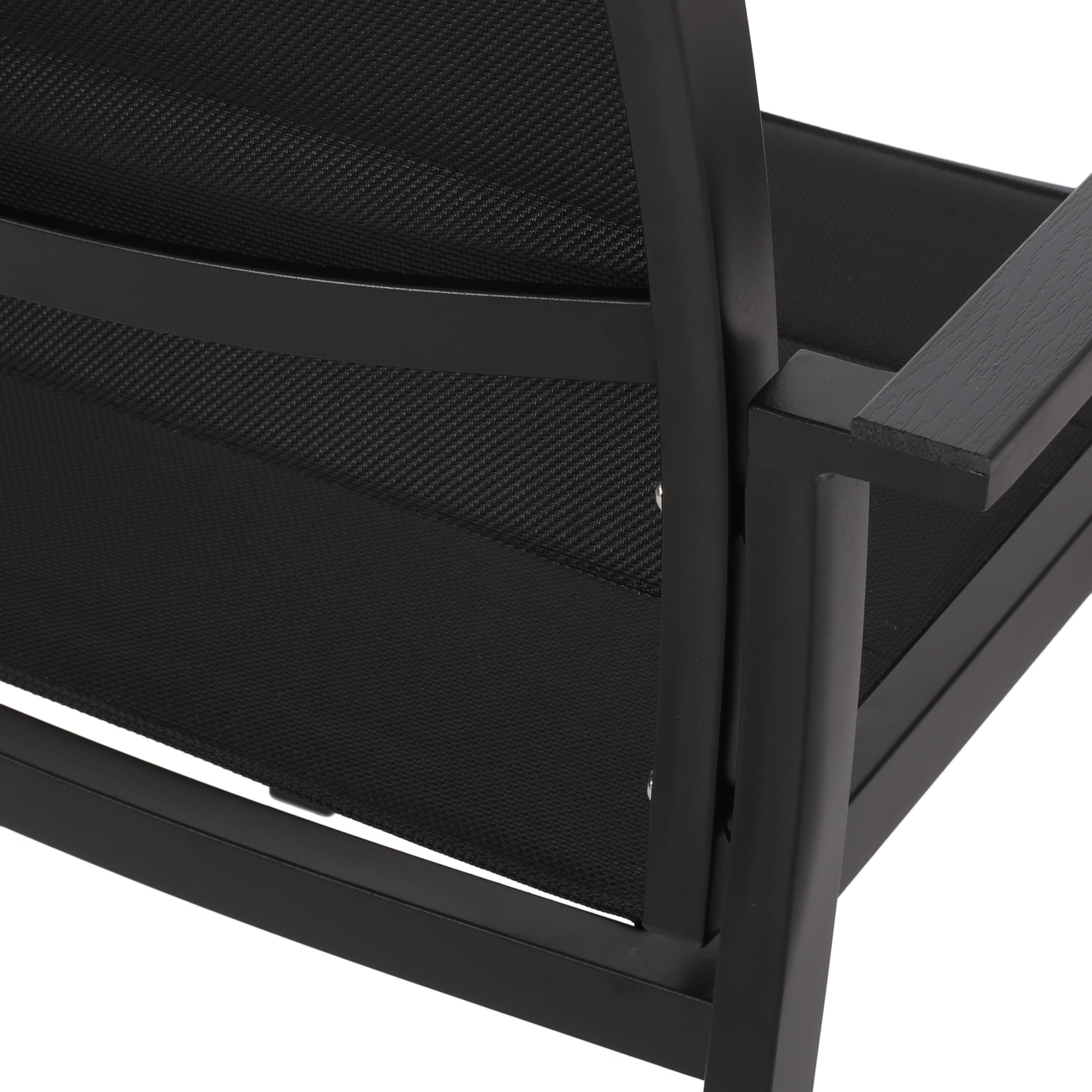 Wilbur Dining Chair Black Aluminum