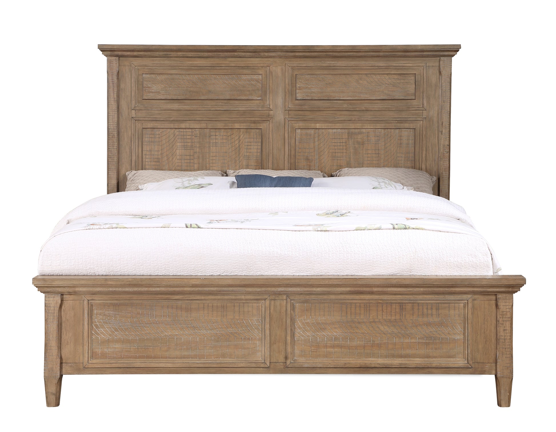 Riverdale King Bed Dark Brown King Dark Brown Wood