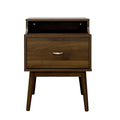 Disa 1 Drawer Nightstand Walnut Mdf