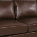 3 Seater Sofa Dark Brown Pu 3 Seat