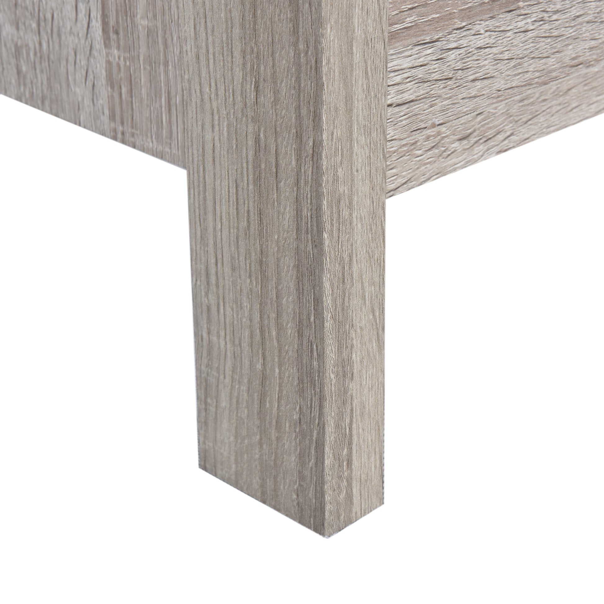 Toolless Assembly Nightstand Oak Mdf