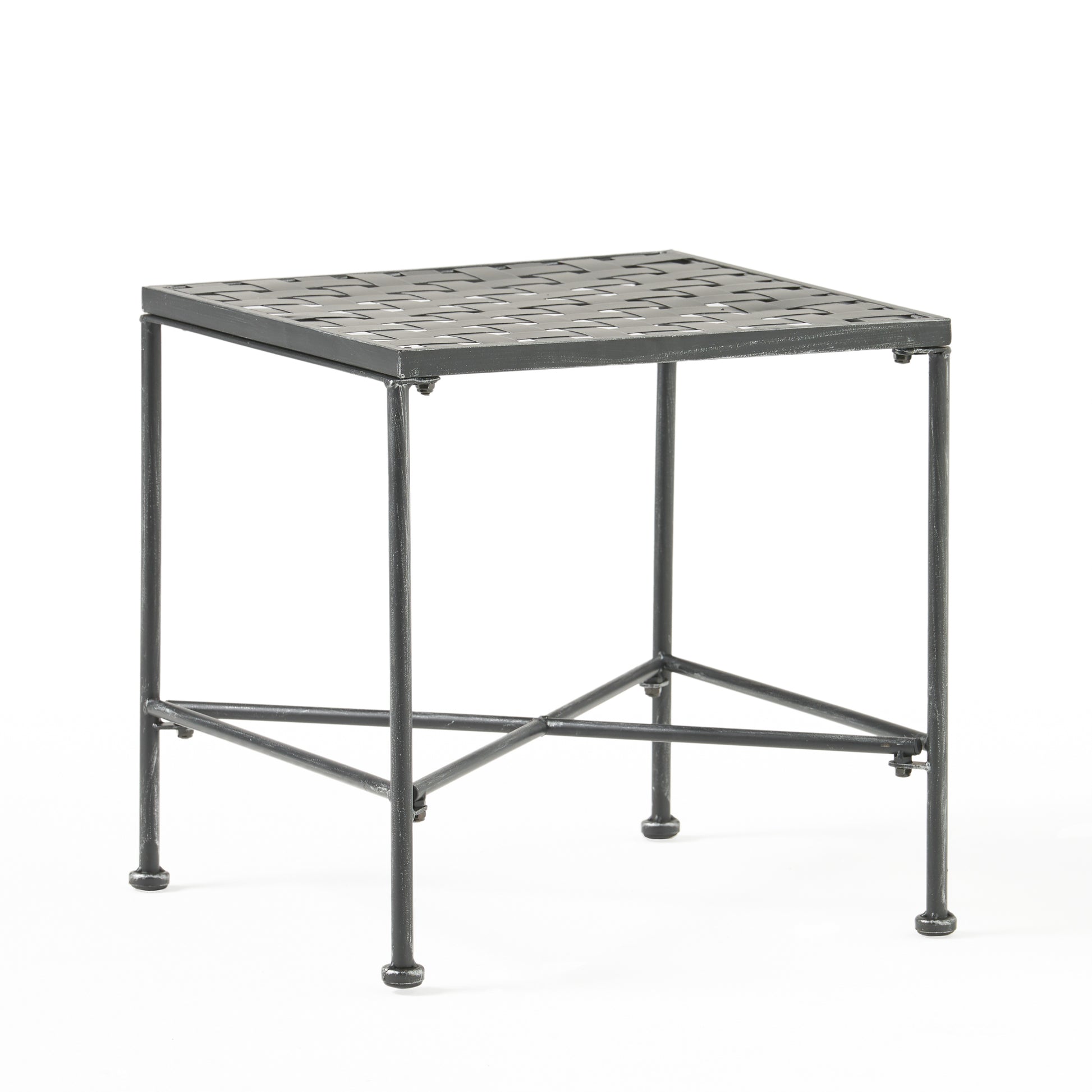 Luna End Table Black Iron