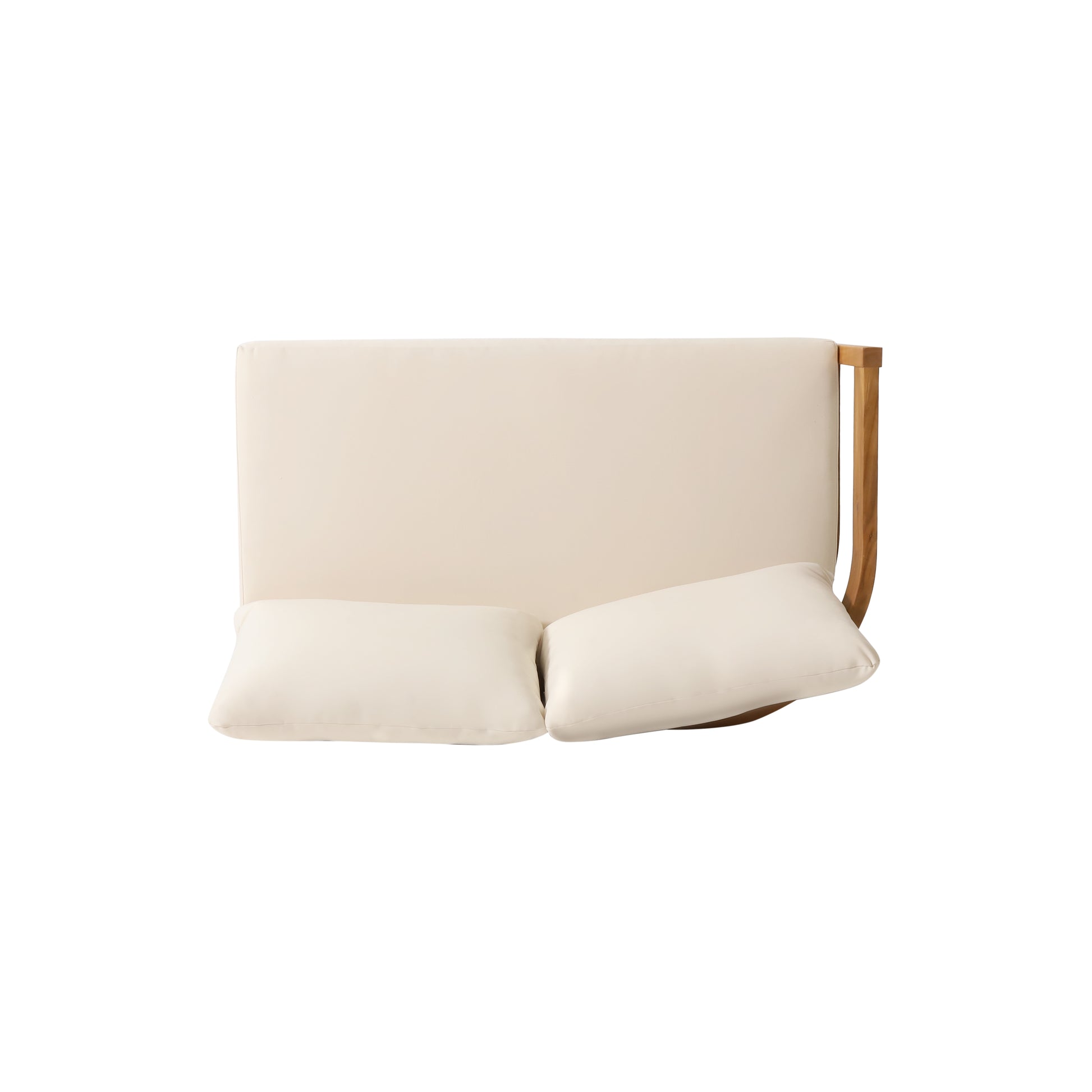 Brooklyn Sofa Set Teak Beige Beige Acacia Wood