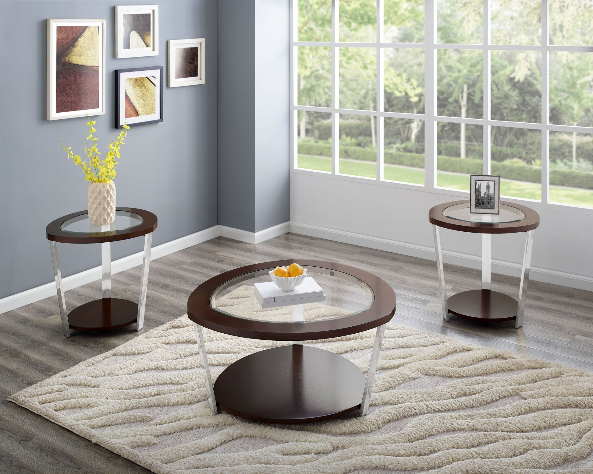 Duncan Cocktail Table Brown Brown Wood