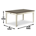 Cayla 7 Piece Dining Set White Wood