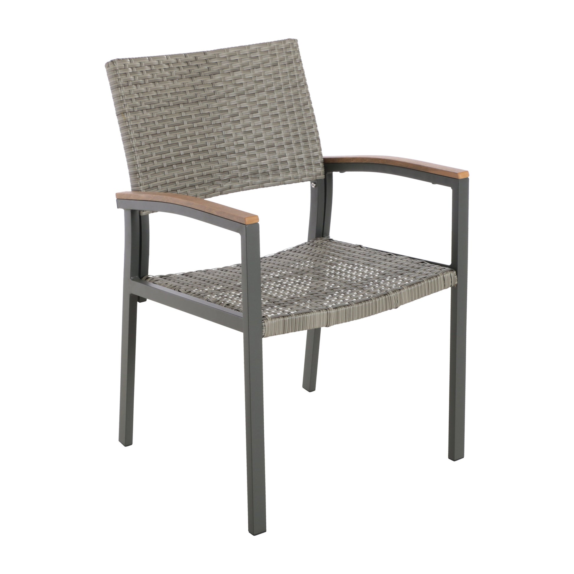 Luton Dining Chair Grey Rattan